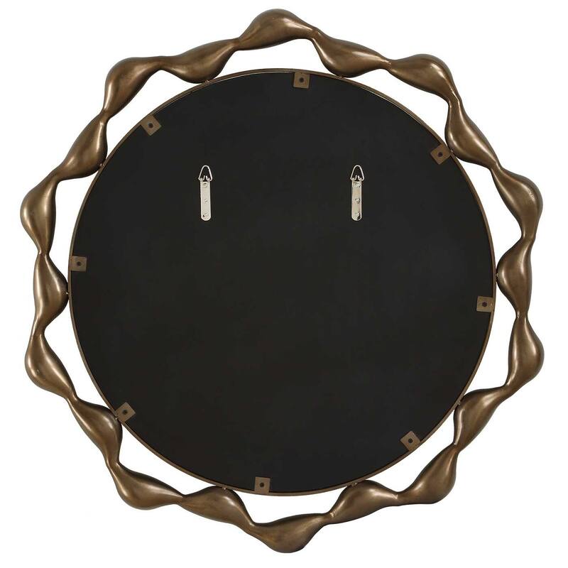 Uttermost Remolino Round Bronze Mirror - 36.00" W x 36.00" H x 2.50" D
