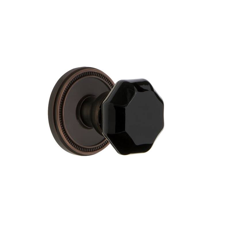 Grandeur Soleil Solid Brass Rose Single Dummy Door Knob with Lyon - Timeless Bronze