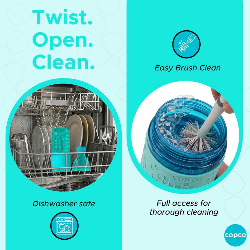 Copco Hydra Tritan Water Bottle Set of 2 BPA Free