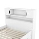 preview thumbnail 13 of 26, Twin Size Captain Platform Bed Frame w/Bookcases, Shelves, Drawers