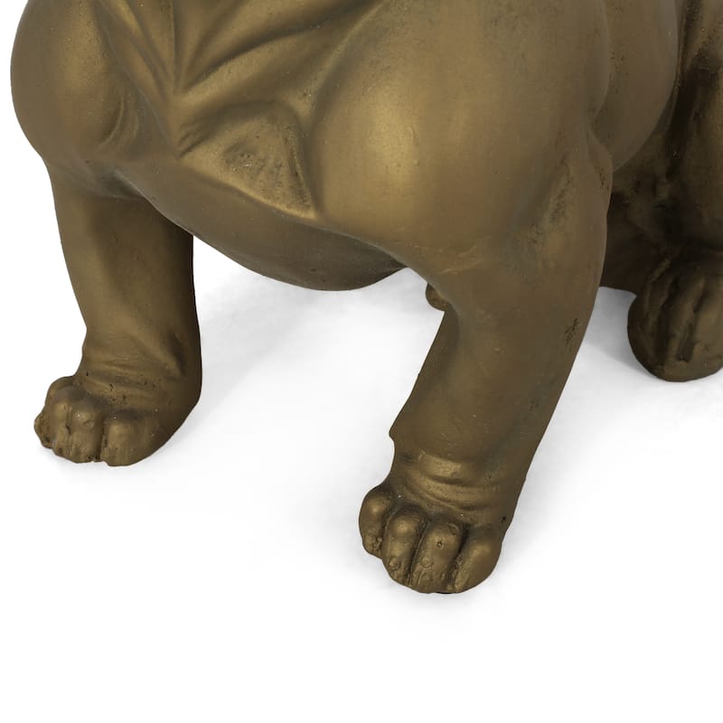 Delamore Outdoor French Bulldog Garden Statue by Christopher Knight Home