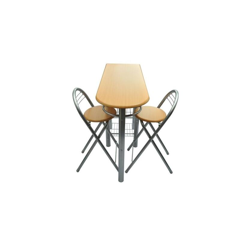 vidaXL Kitchen/Breakfast Bar/Table and Chairs Set Wood
