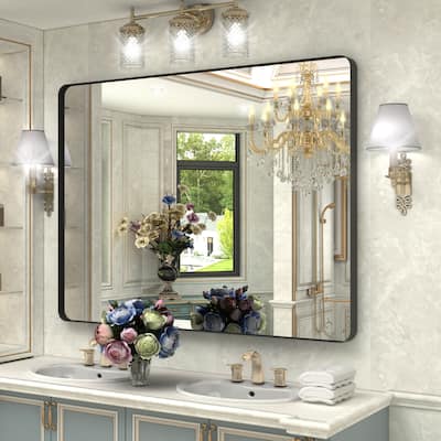 QuivaraView Rectangular Aluminum Framed Bathroom Vanity Mirror