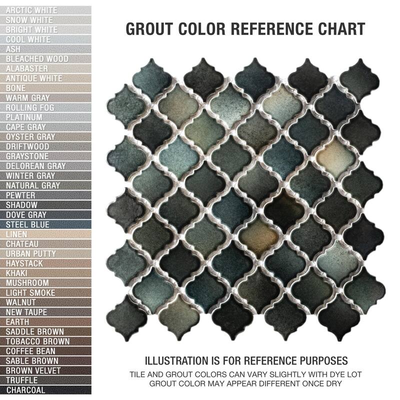 Merola Tile Hudson Tangier Stormy Night 12-3/8" x 12-3/8" Porcelain Mosaic Floor and Wall Tile