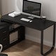 preview thumbnail 37 of 62, L-shaped executive desk With 3 Drawers for Home and Office