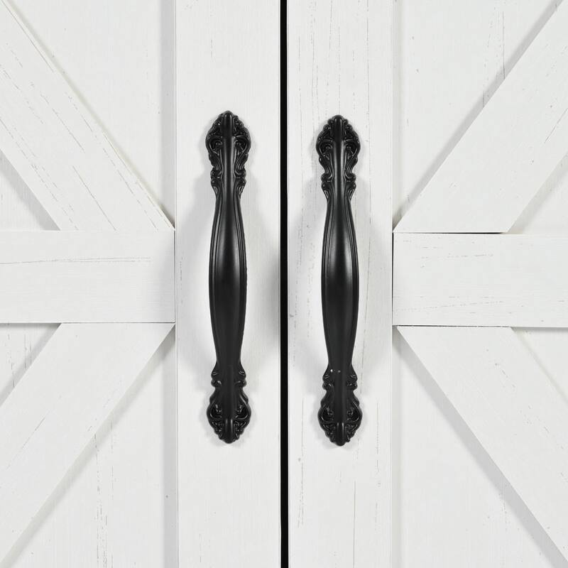 54.50'' Particle Board Farmhouse Kitchen Island with Power Outlet, Drop Leaf, Spice Rack, Rolling Wheels and 3 Drawers