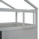 preview thumbnail 7 of 16, Twin over Full House Bunk Bed with Storage and Blackboard