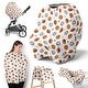 preview thumbnail 1 of 4, Sweet Jojo Designs Sports Theme Boy 5 in 1 Baby Car Seat Nursing Cover Watercolor Vintage Sport Themed Soccer Balls Blue Stars