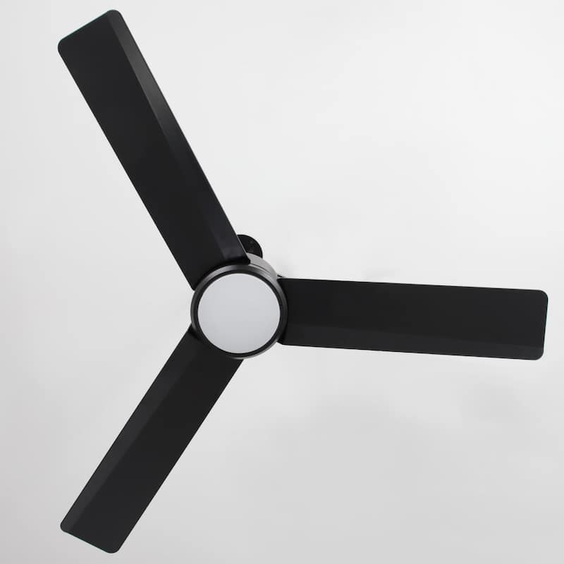 42" Indoor/Outdoor Black Plug-In Ceiling Fan with LED Light