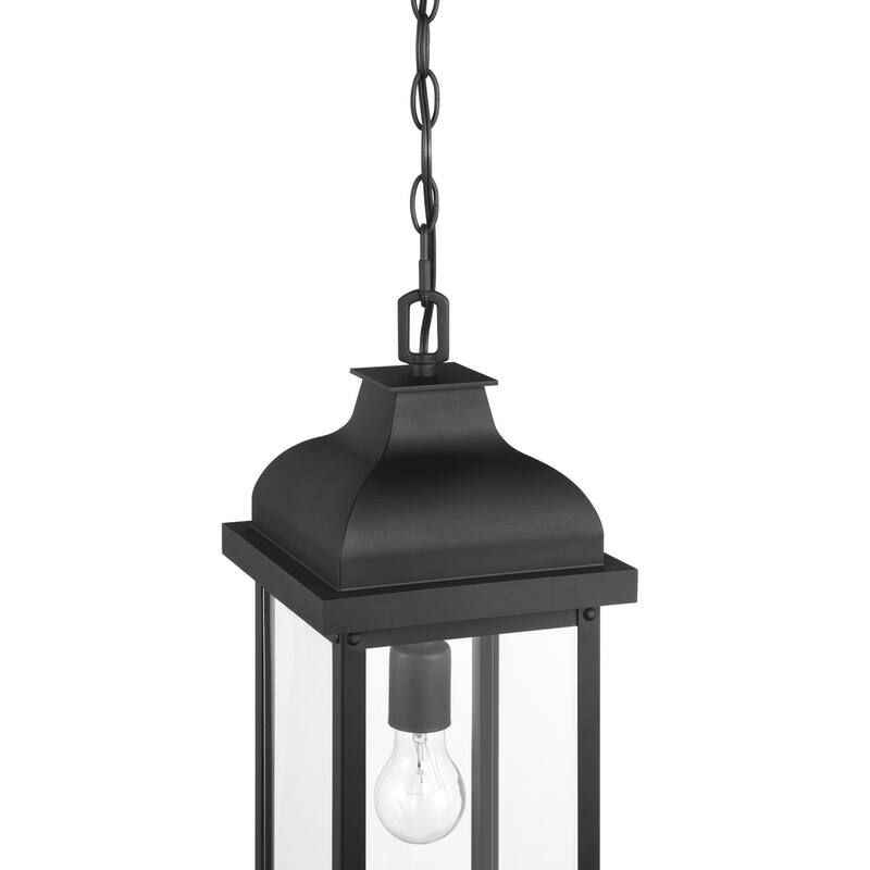Artcraft Madrid 1-Light Outdoor Pendant - Clear Glass Shade