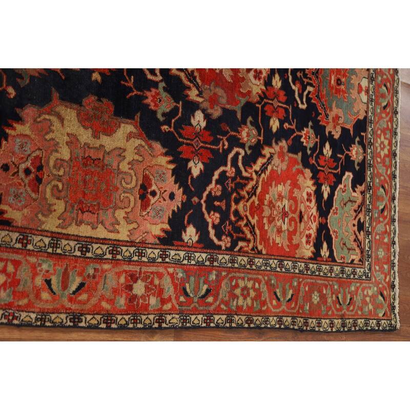 Pre-1900 Antique Sultanabad Persian Area Rug Hand-Knotted Wool Carpet - 4'9"x 6'8"