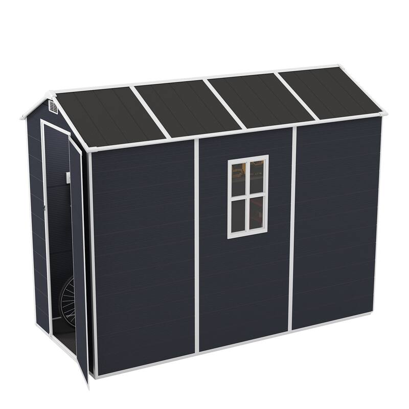 Outdoor Resin Storage Shed, High-Quality PP Material Shed