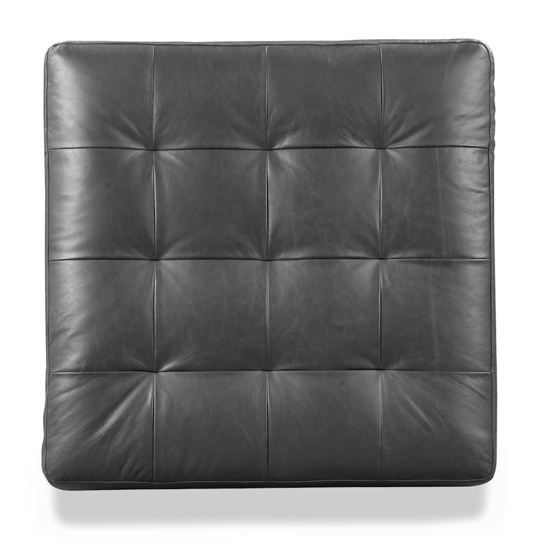 Poly & Bark Napa Ottoman - Full Grain Genuine Italian Leather