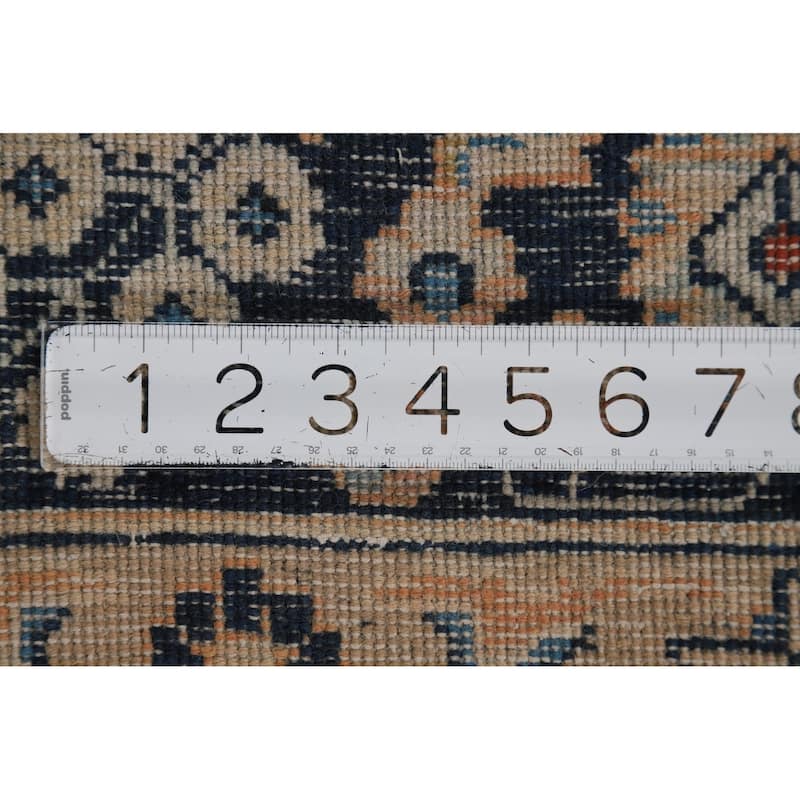 Mashad Vintage Persian Area Rug Handmade Wool Carpet - 6'4" x 9'8"