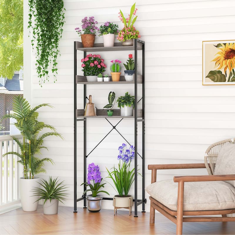 Costway 3-Tier Over-The-Toilet Bathroom Shelf Metal Frame Space Saver - See Details