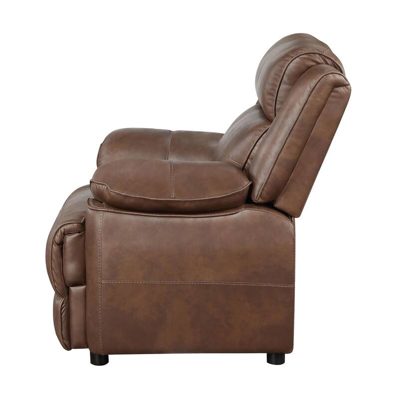Worthington Dark Brown Padded Arm Accent Chair