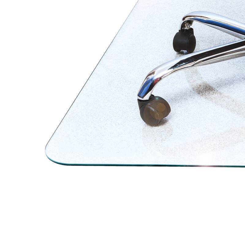 Glaciermat® Heavy Duty Glass Chair Mat for Hard Floors & Carpets - 36" x 40"