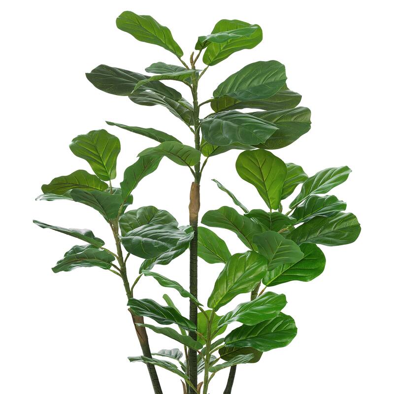 Fiddle Leaf Fig Faux Tree in pot (Set of 2) - Green - 47.24'' H x 22.83'' W x 18.11'' D