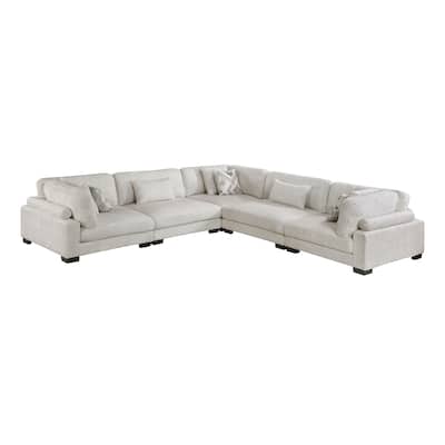 Abbeville Microfiber 5-Piece Modular Sectional