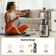 preview thumbnail 7 of 6, Juicer Machines, Cold Press Juicer with 4.8" Wide Chute, Slow Masticating for Whole Vegetables & Fruits, Black