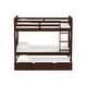 preview thumbnail 15 of 17, Walker Edison Solid Wood Mission Twin Size Bunk Bed with Trundle
