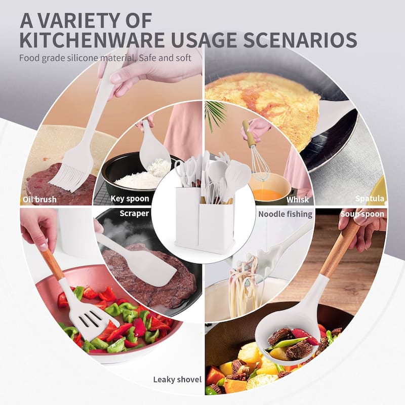 19-piece Non-stick Silicone Assorted Kitchen Utensil Set