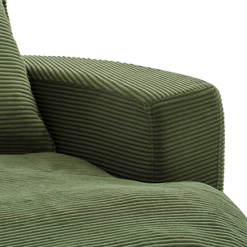 360° Swivel Accent Barrel Chair with Dual-Layer Cushions by Harper&Bright Designs