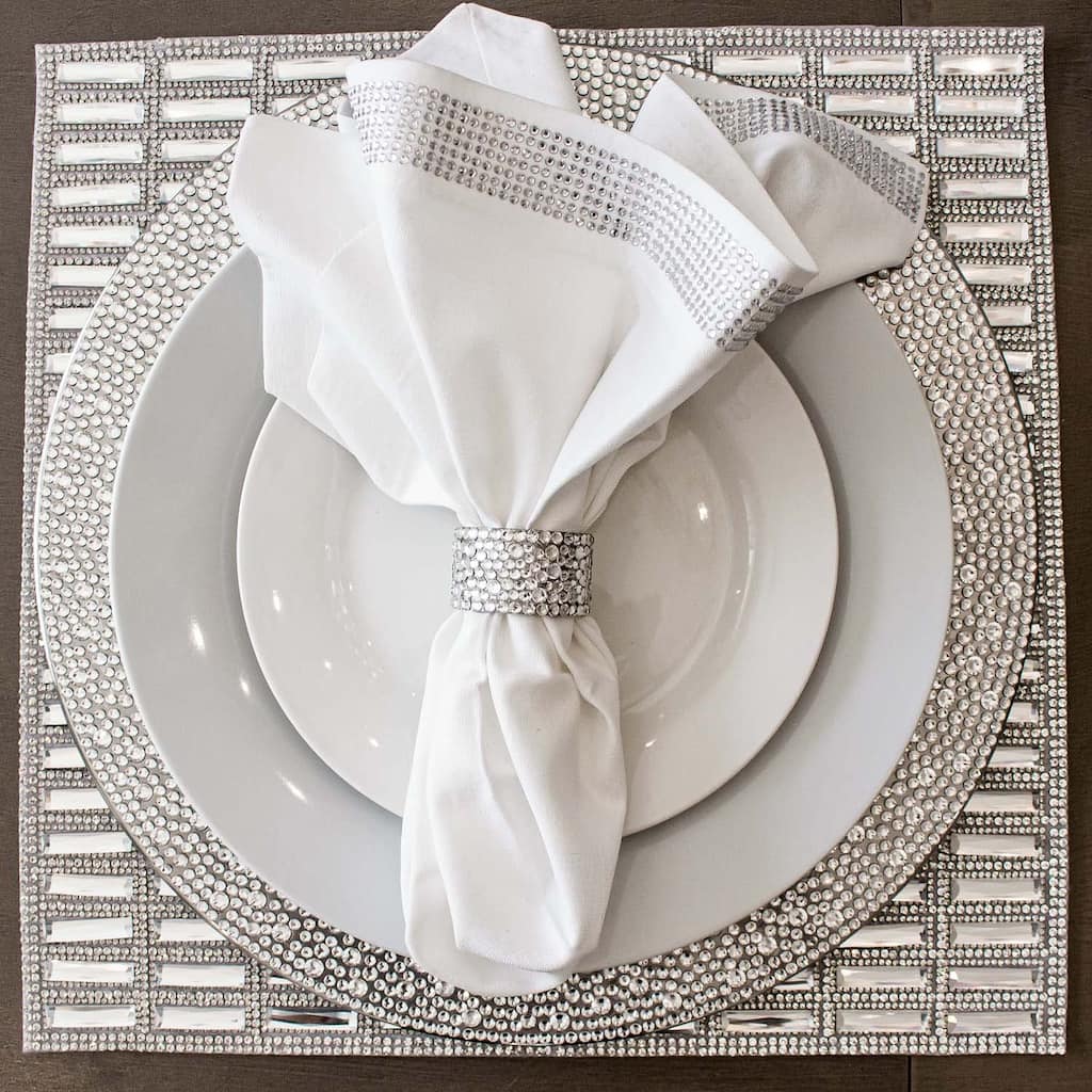 Sparkles Home Rhinestone Fifth Avenue Placemat