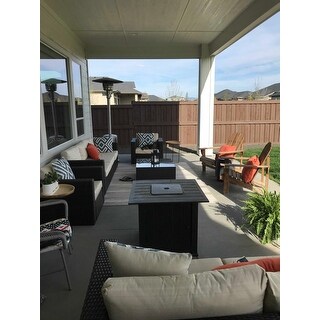 Santa Rosa Outdoor 7 Seater Wicker Sofa Chat Set by Christopher Knight Home