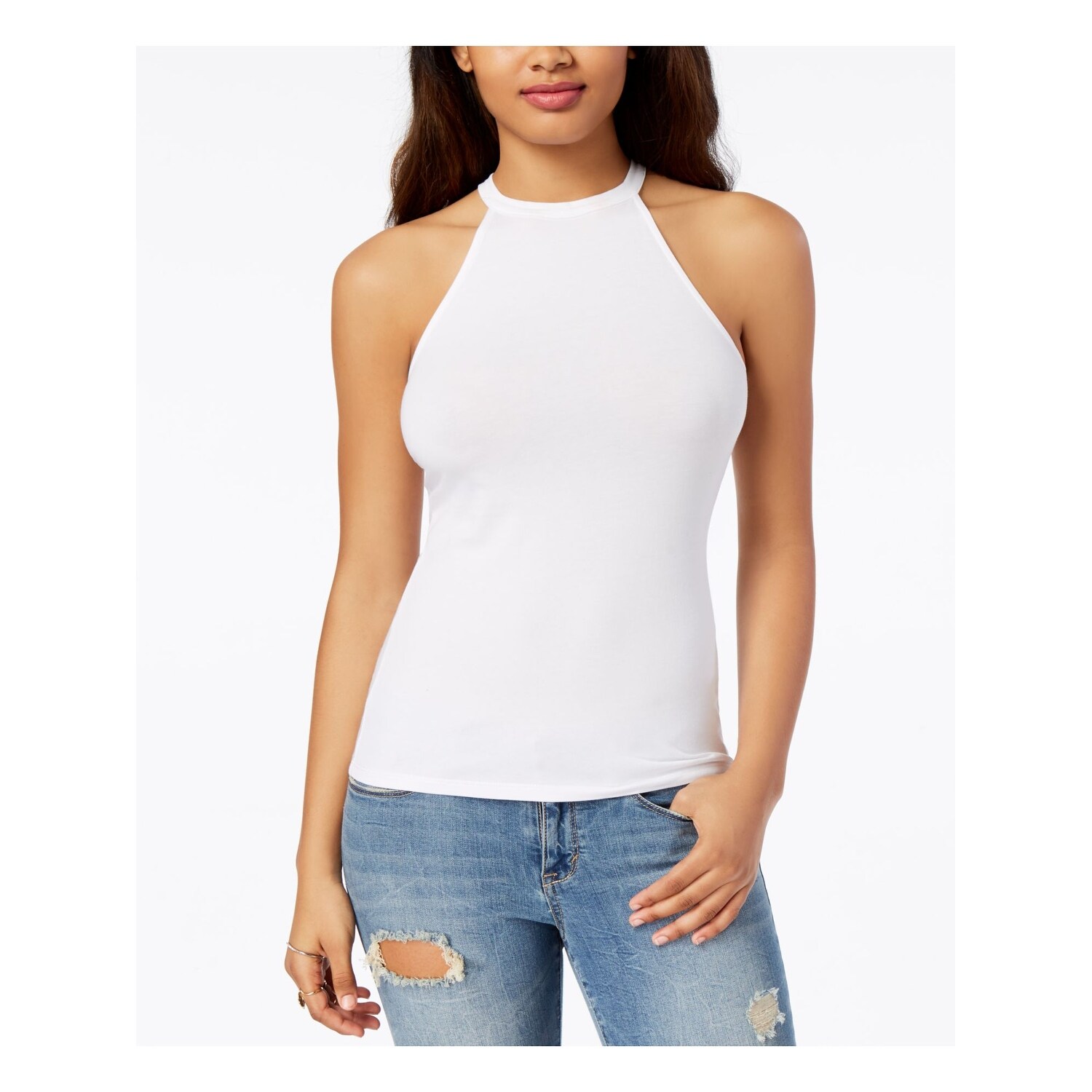 white halter tank