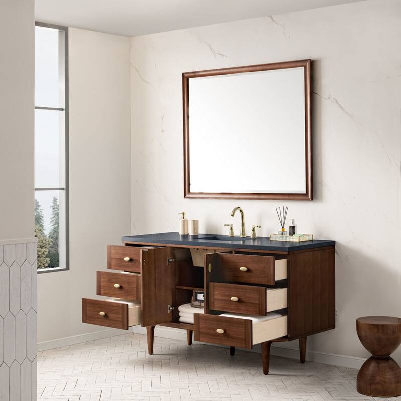 James Martin Vanities 670-V60S-3CSP Amberly 60" Free Standing or Wall