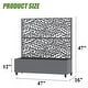 preview thumbnail 18 of 103, 72 in Metal Movable Planter Box with Trellis Privacy Screen Lockable Wheels