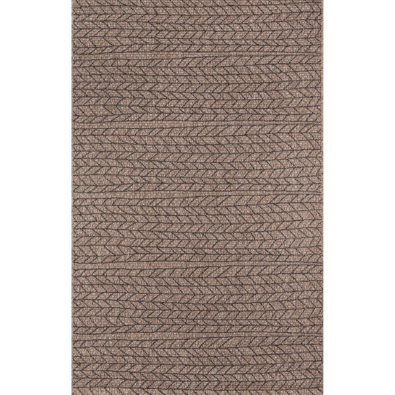 ECARPETGALLERY Machine Woven Linden Indoor/Outdoor Area Rug - Tan - 6'7 x 9'6 - Rectangle