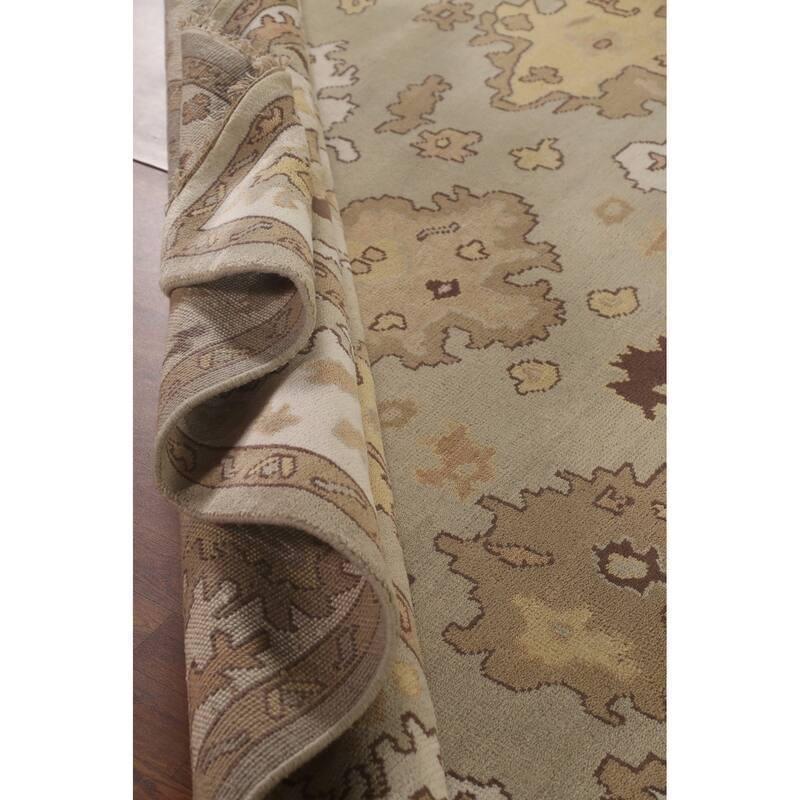 Oushak Oriental Area Rug Handmade Bedroom Wool Carpet - 9'1"x 11'11"