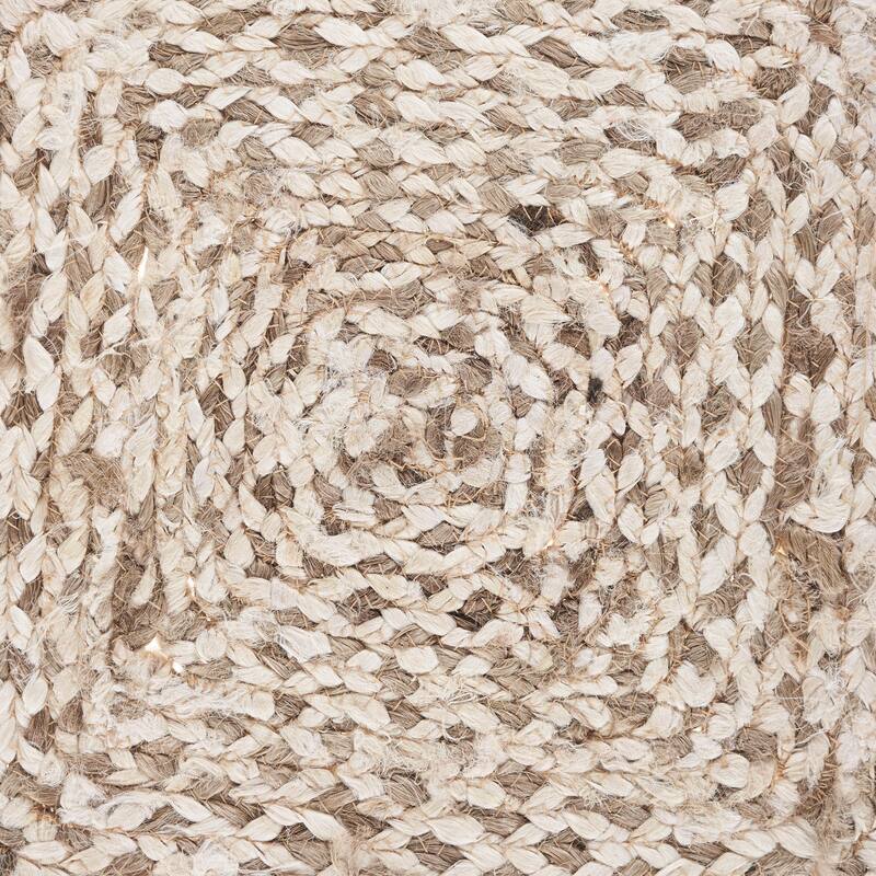Sevita Jute Interwoven Placemats, Bleach and Natural, Set of Two, 1'1" x 1'7" - 1'-1" X 1'-7"