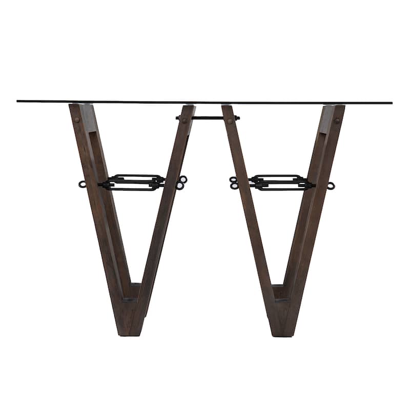 SEI Furniture Garanger Reclaimed Wood Console Table