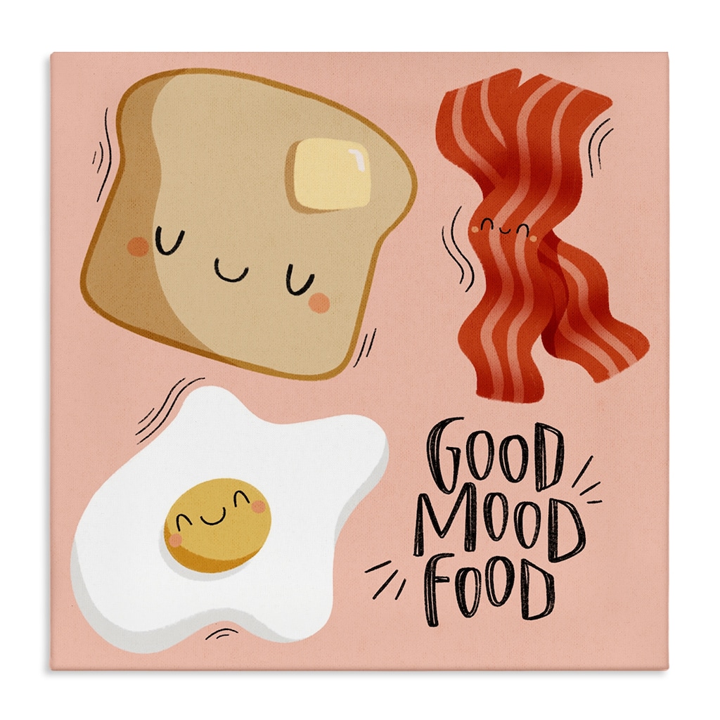 Stupell Good Mood Food Breakfast Canvas Wall Art Design By Sarah Hickman