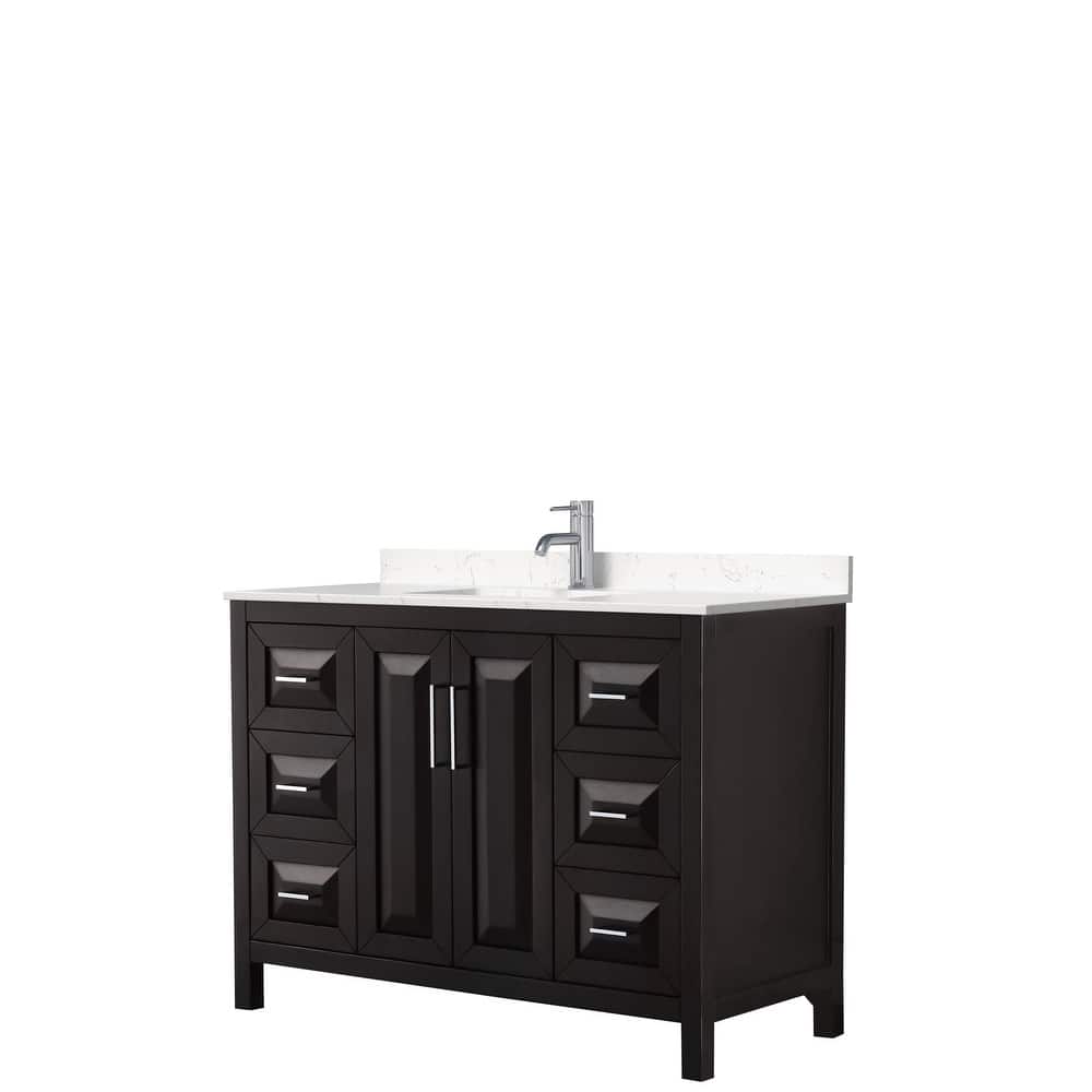 Daria 48 Inch Single Vanity, Cultured Marble Top
