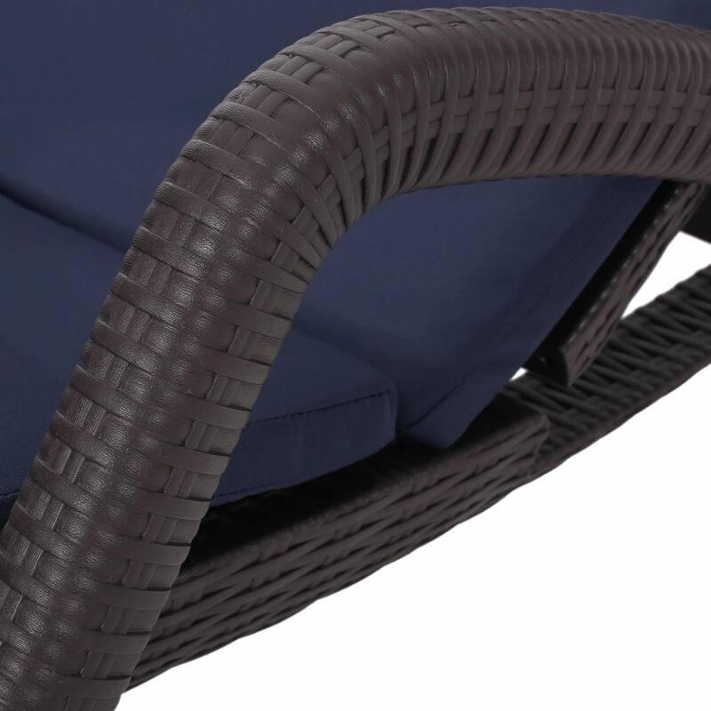 rgonomic Outdoor Chair with Wicker Texture - Durable, Comfortable Cushion, Stable Design