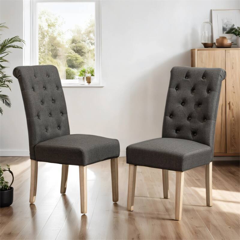 Solid Wood Tufted Parsons Dining Chair, Set of 2 Bed Bath & Beyond