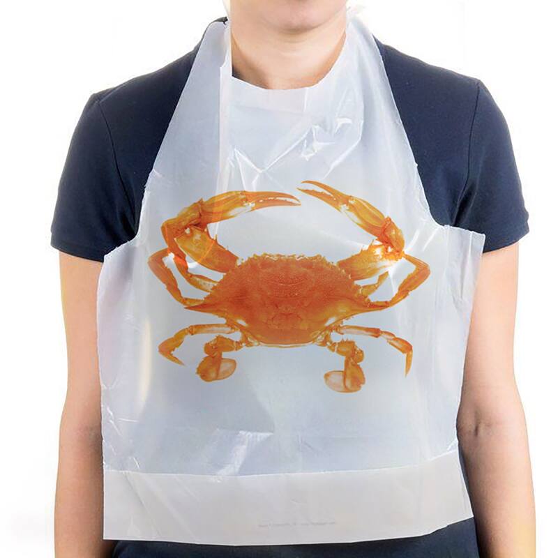 Maine Man Disposable Crab Bibs, 2 Sets of 12