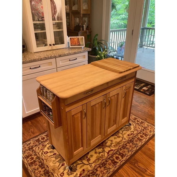Catskill Craftsman Butcher Block Kitchen Island - Overstock ...