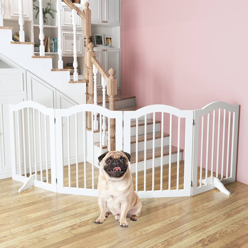 27.6" Height Tall Freestanding Pet Gate