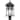 Farmhouse Black Post Light - Seeded Glass Outdoor Patio Lamp - Large