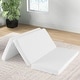 preview thumbnail 1 of 8, Portable Tri-fold Pack and Play Mattress Pad with Gel-Infused Memory Foam - 38" x 26" x 2" White