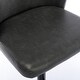 preview thumbnail 19 of 47, Modern PU Upholstered Bar Stools Set of 2, Adjustable Seat Height Swivel Bar Chair, Tufted Backrest Rivet Decorative Bar Stool