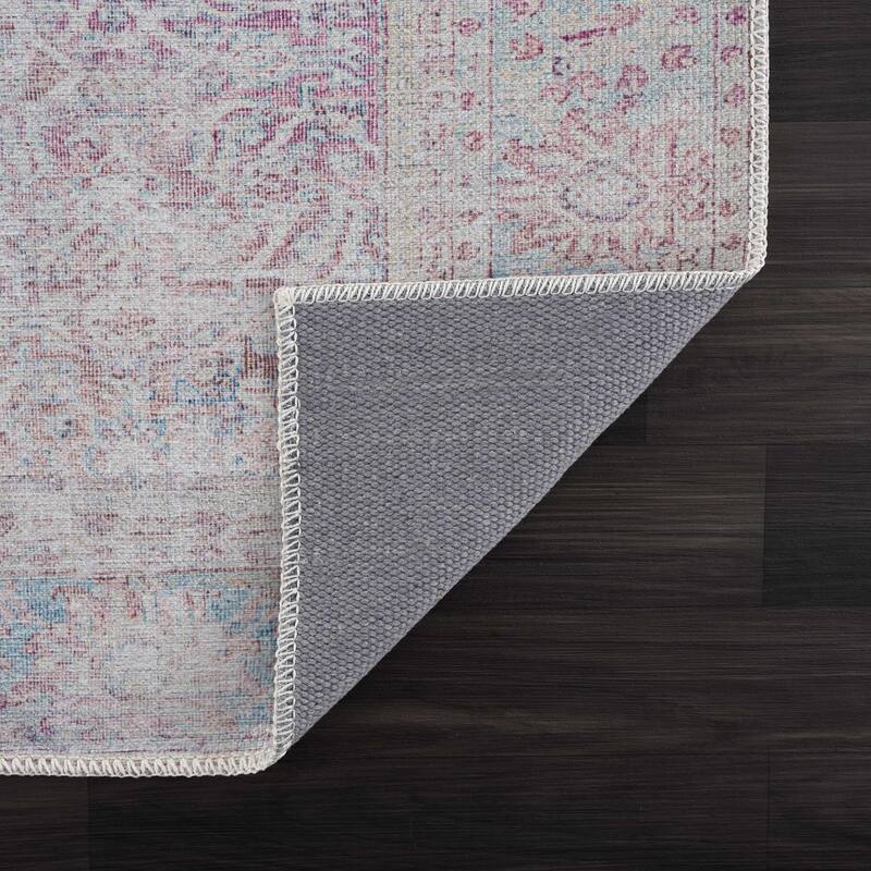 Hauteloom Georgia Machine Washable Persian Oriental Traditional Area Rug