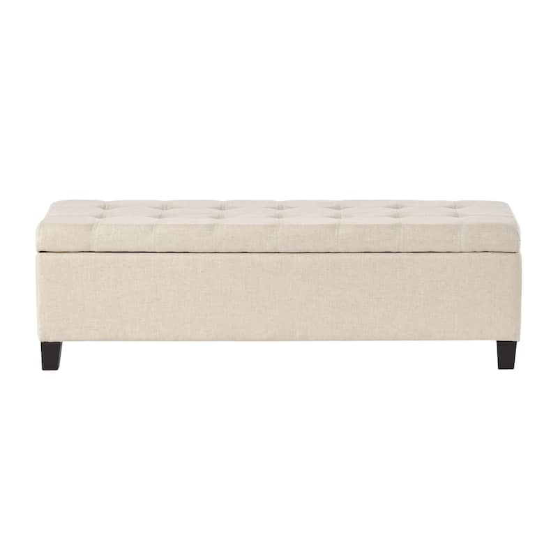 Mission Tufted Fabric Storage Ottoman Bench by Christopher Knight Home - 50.50"L x 18.75"W x 16.00"H