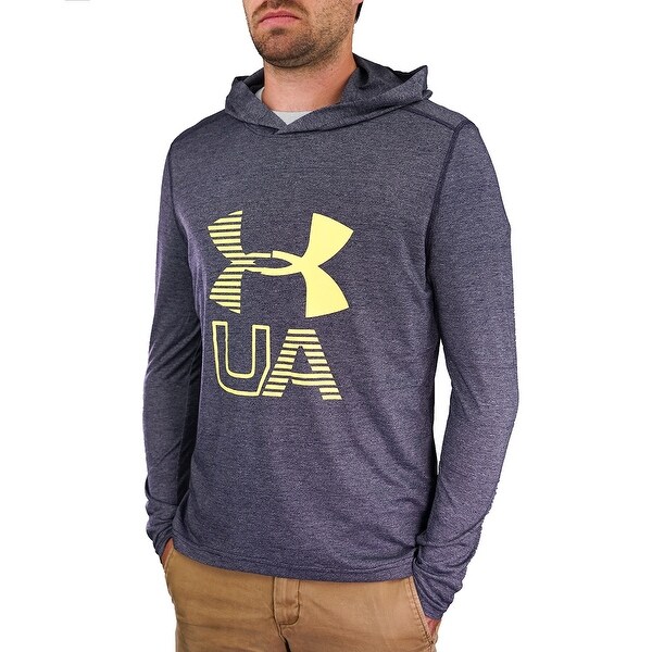 mens yellow under armour hoodie