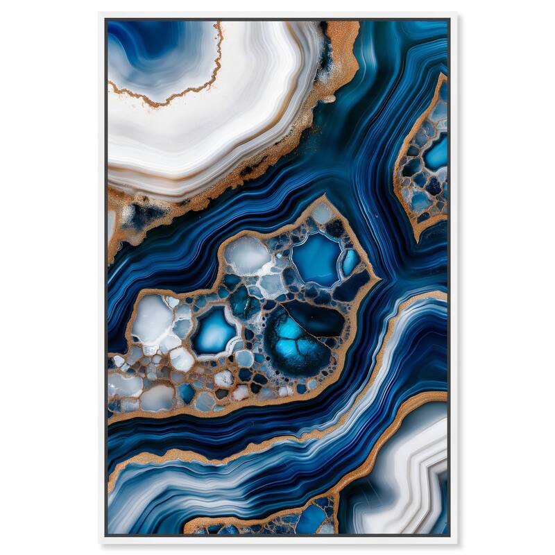 Azure Alveoli I Canvas by Art Remedy - White - 36" x 54"